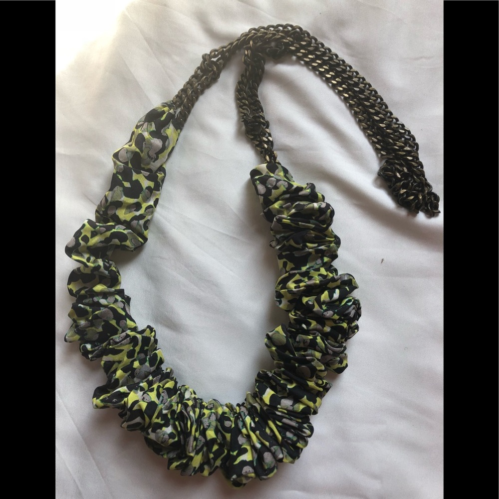 Heavy Metal Green Statement Necklace